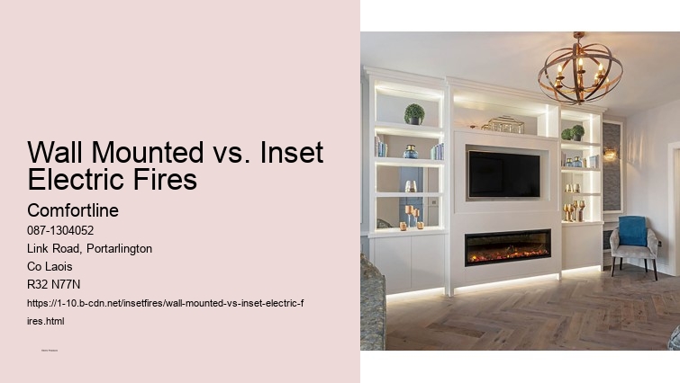 Wall-Mounted Electric Fireplaces: Space-Saving and Stylish